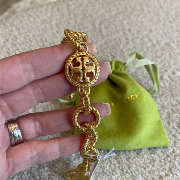 Tory Burch Gold Rope Chain Bracelet - Picture 2 of 5